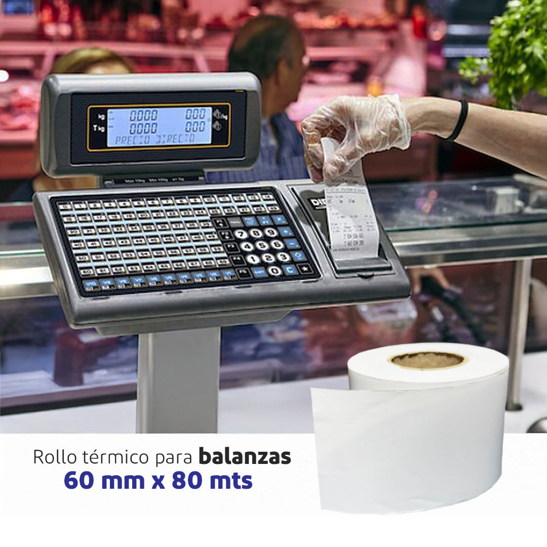 Rollos Térmicos de 60 mm | 80 mts