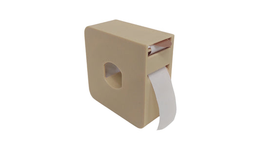 Dispensador de etiquetas circulares beige 11m