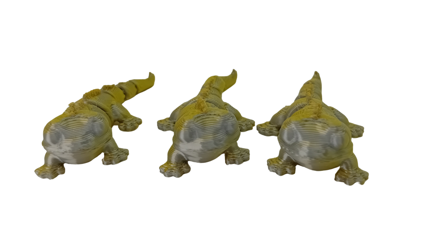 Set de 3 Dragones Tornasol Amarillos