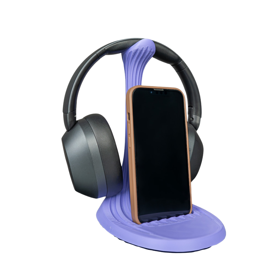 Soporte audifonos Morado