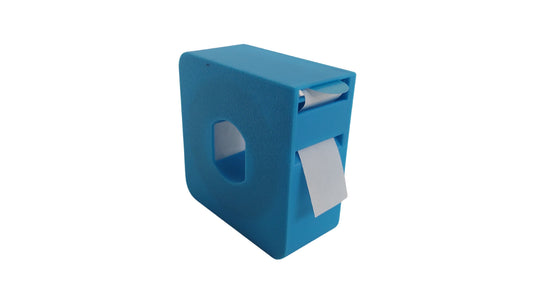 Dispensador de etiquetas circulares celeste 11m