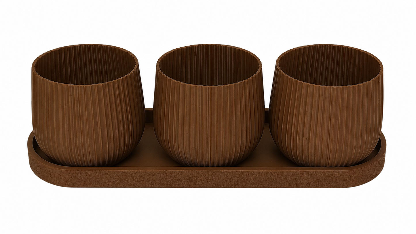 Set de vasos rojos