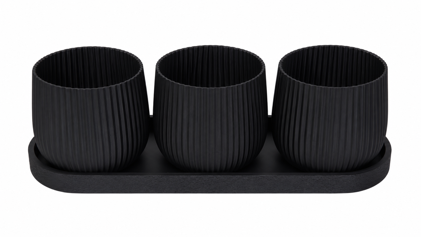 Set de vasos rojos