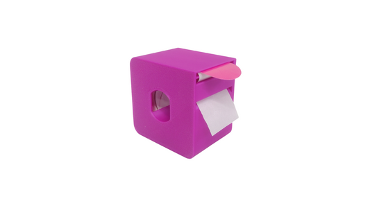 Dispensador de etiquetas circulares fucsia 11m