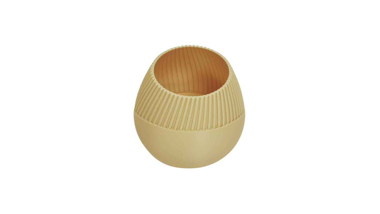 Macetero Esferico Beige Chico