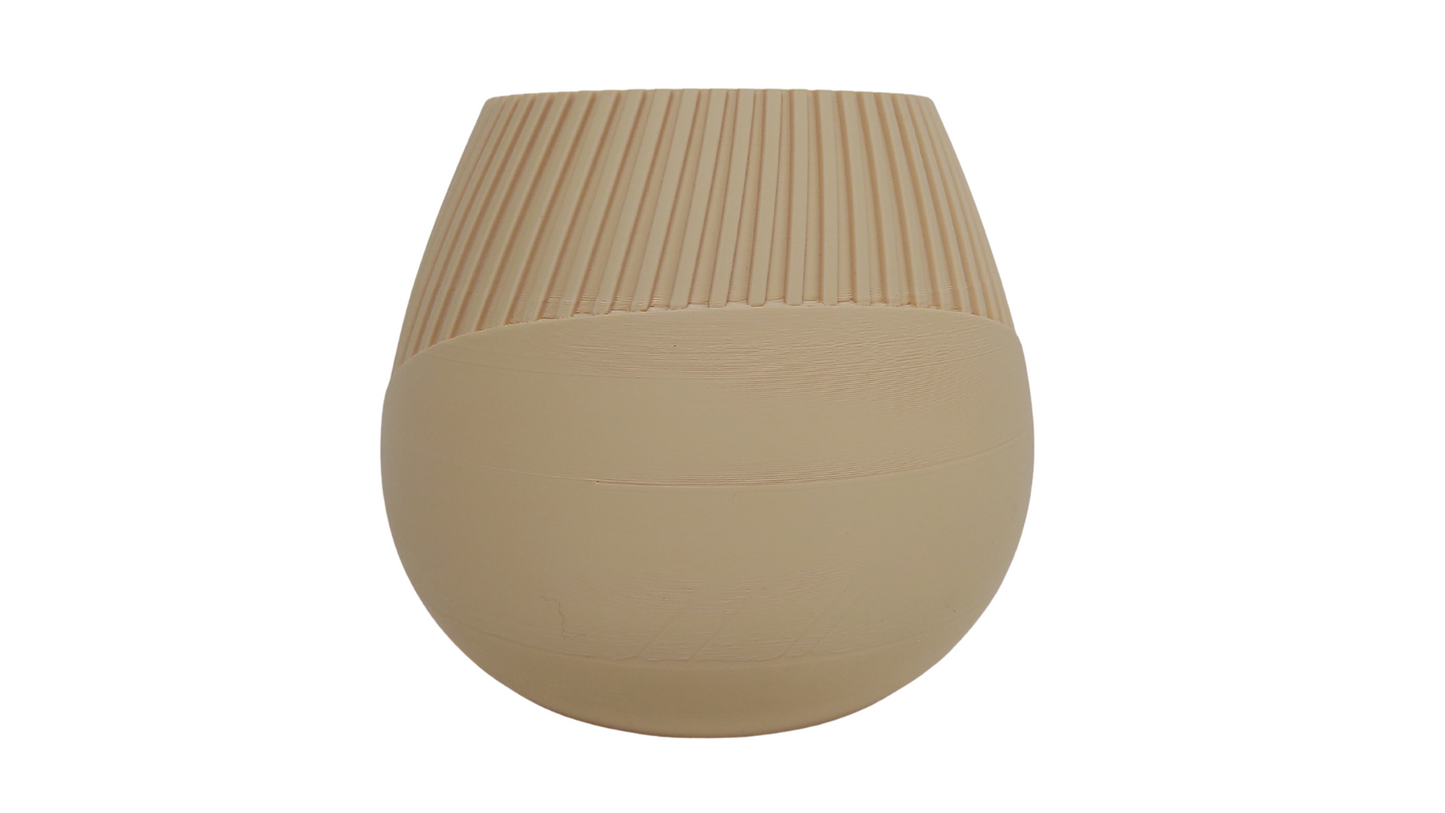 Macetero Esferico Beige