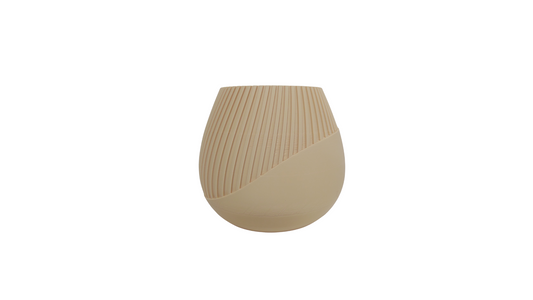 Macetero Esferico Beige Chico