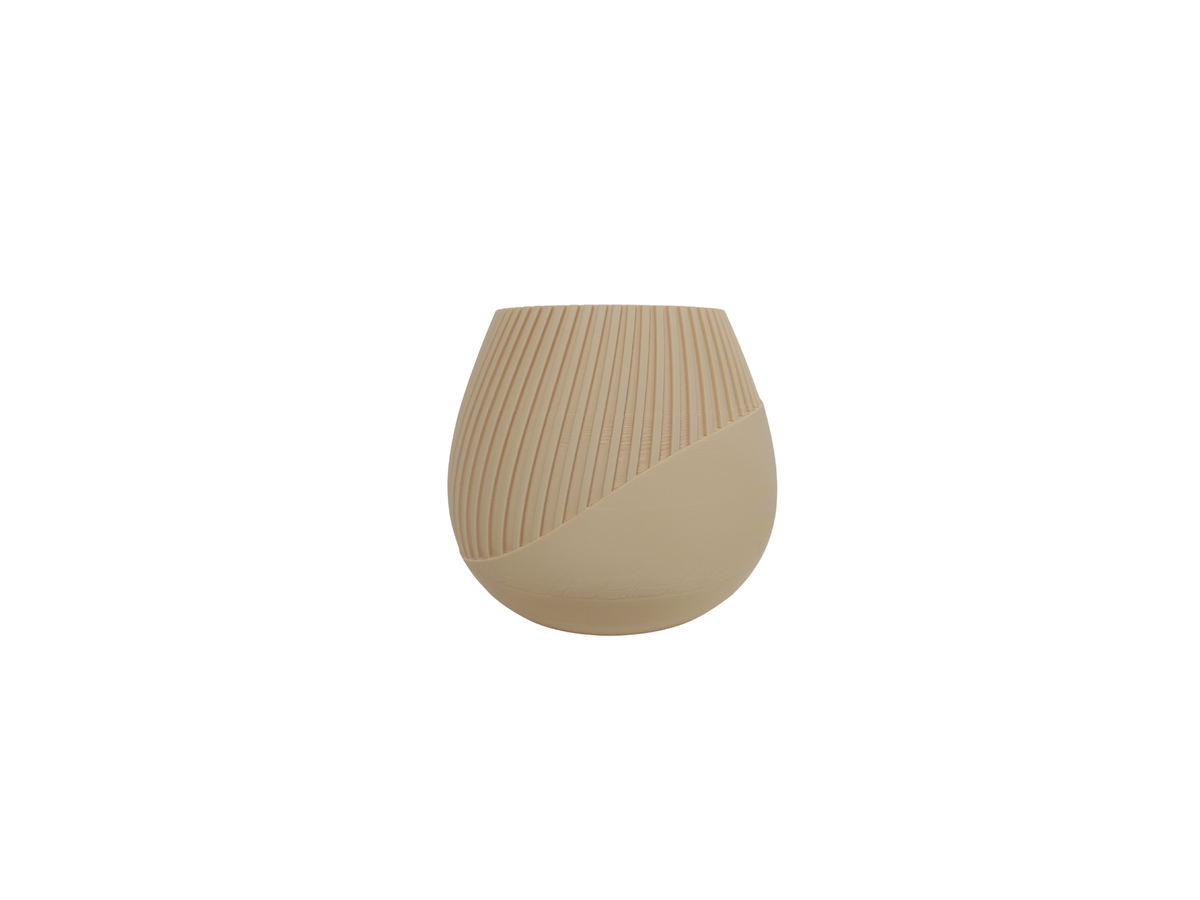 Macetero Esferico Beige Chico