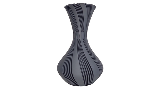 Macetero negro Curvado Moderno