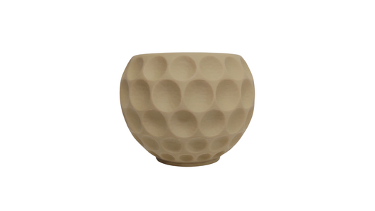 Macetero Pelota de Golf Beige