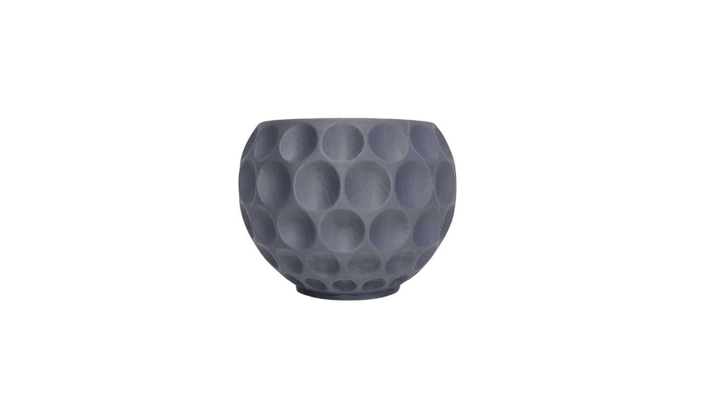 Macetero Pelota de Golf gris azulado