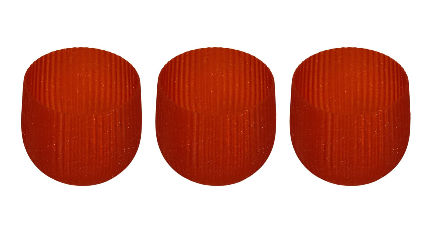 Set de vasos rojos
