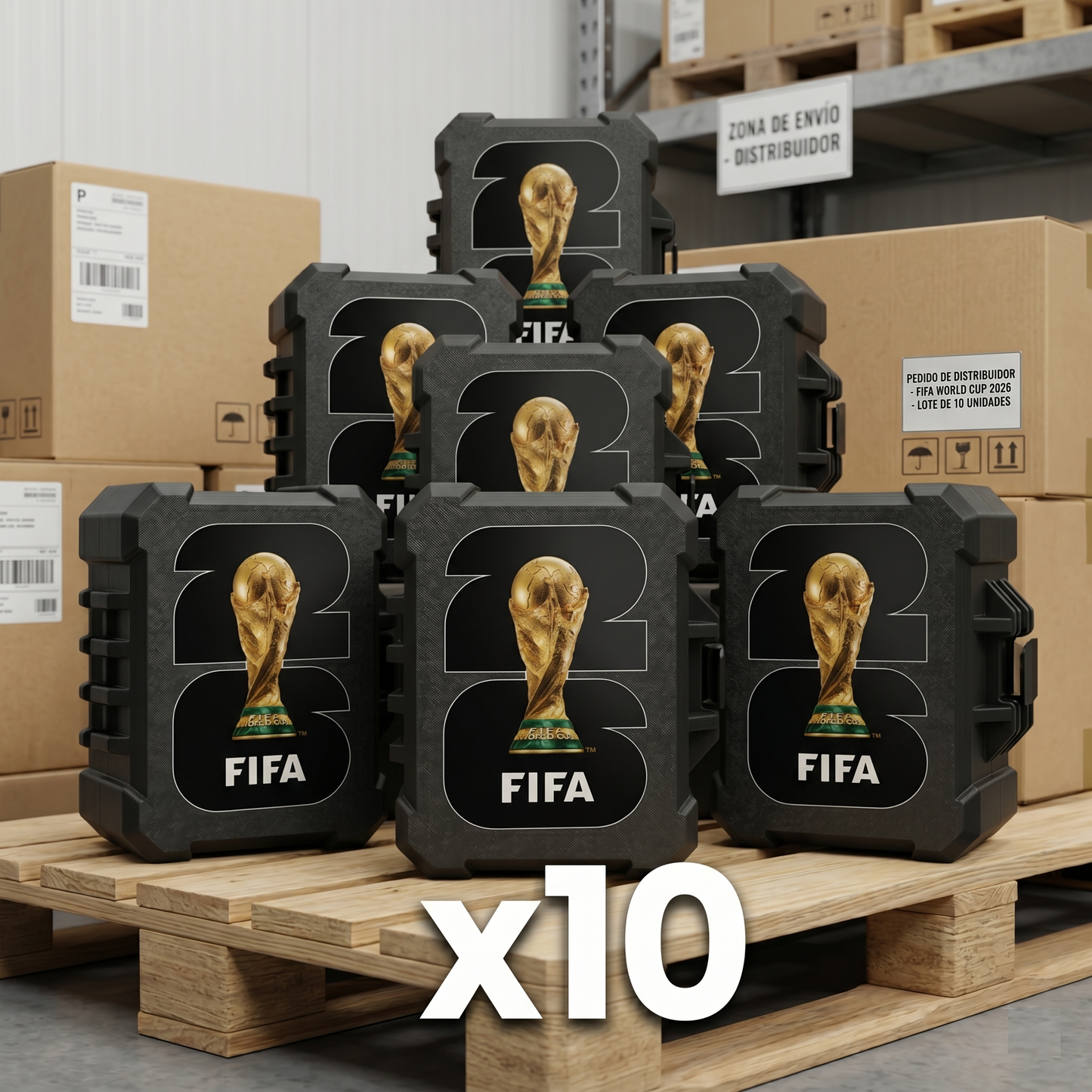 Caja coleccionable FIFA 2026 Distribuidor