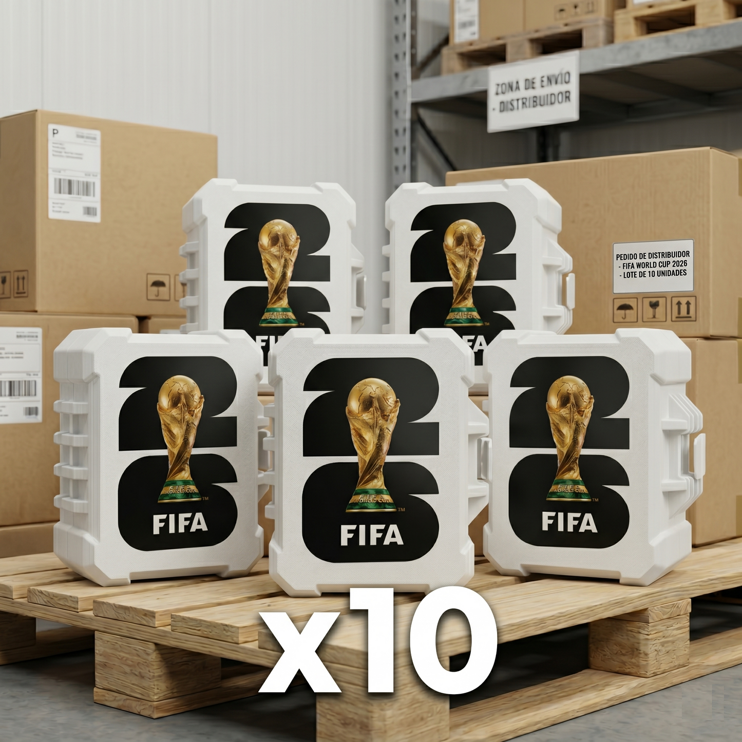 Caja coleccionable FIFA 2026 Distribuidor