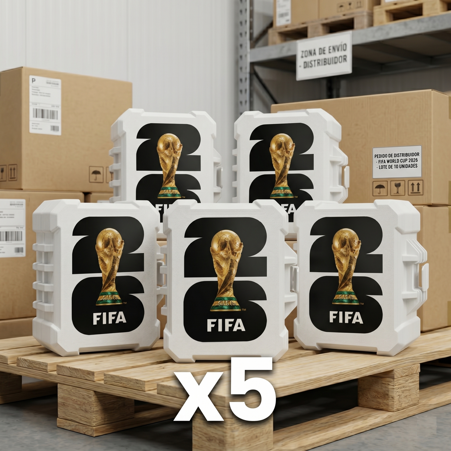Caja coleccionable FIFA 2026 Distribuidor